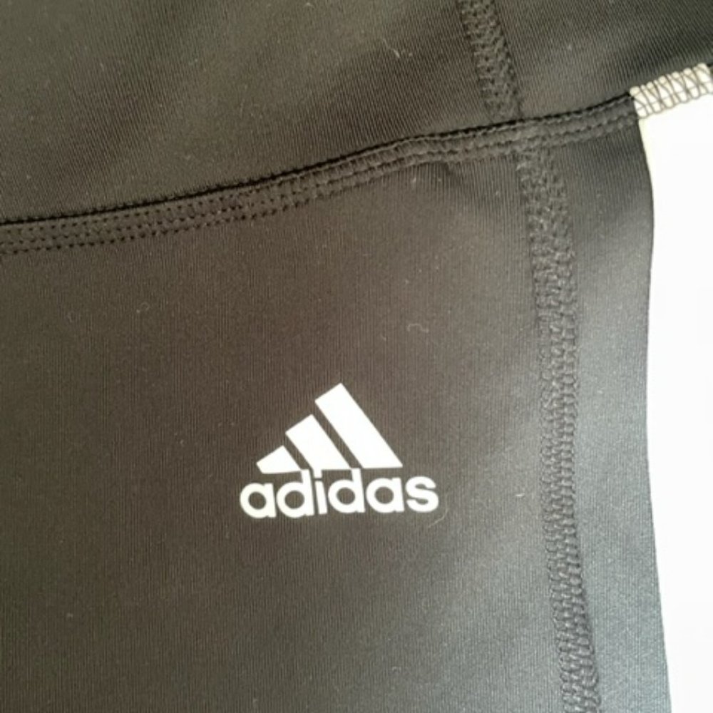 ADIDAS BLACK LEGGINGS - Picture 2 of 3